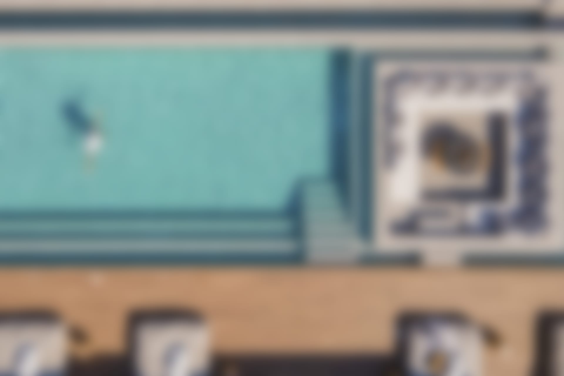 Enjoying the refreshing embrace of the pool.